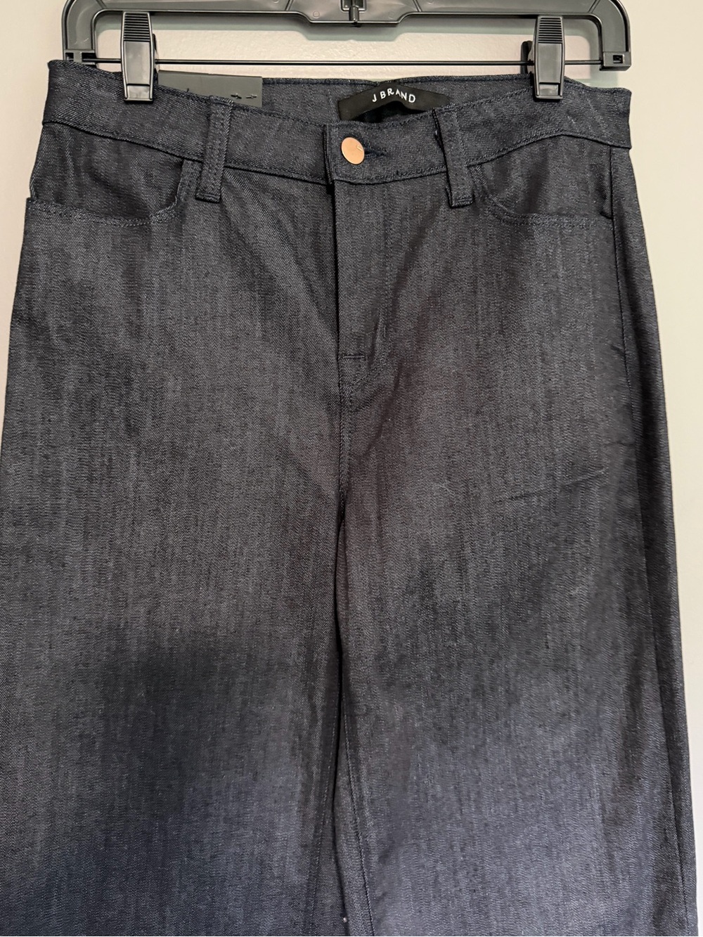 J Brand Eva High Rise Flare Jeans 28 Dark Wash Long Wide Leg Denim - Picture 4 of 11